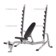 Hoist HF-5170 7 Position FID Bench - со стойками из каталога скамей со стойкой в Тольятти по цене 168730 ₽
