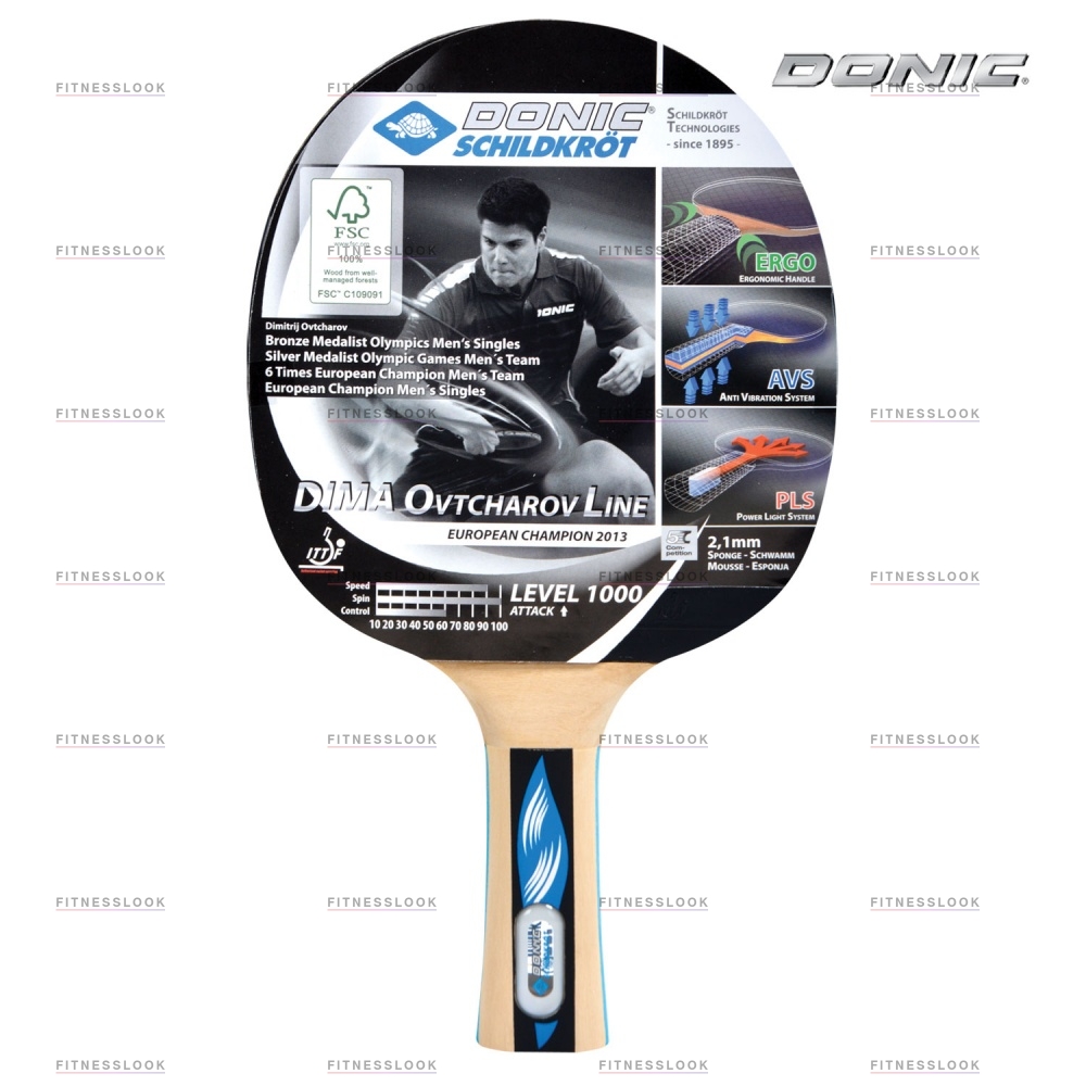 Donic Ovtcharov 1000 из каталога ракеток для настольного тенниса в Тольятти по цене 3290 ₽
