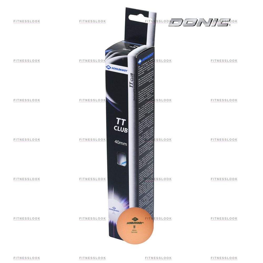 Мячи для настольного тенниса Donic 2T-CLUB - 6шт. - оранжевые