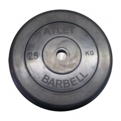 Диск для штанги MB Barbell Atlet 51 мм - 25 кг в Тольятти по цене 8066 ₽
