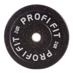 Profi Fit бамперный черный 5 кг из каталога дисков для штанги с посадочным диаметром 50 мм. в Тольятти по цене 4930 ₽